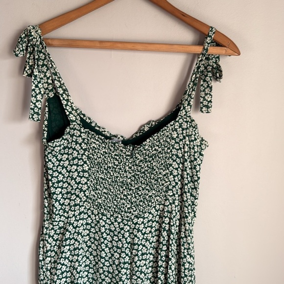 REFORMATION Nikita Midi Floral Green Dress 12 - Picture 7 of 13